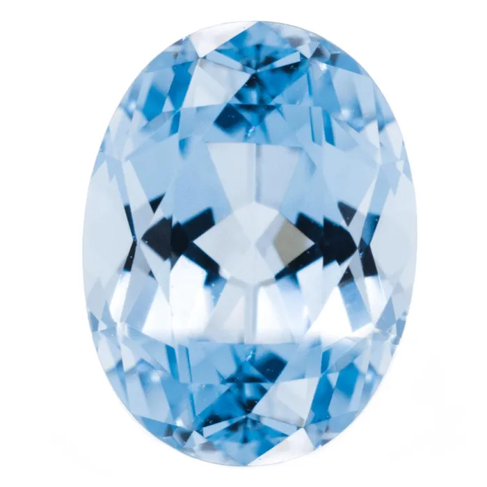 Fire Brilliance FAB LabGrown Oval Aqua Blue Spinel Stone Size Rings