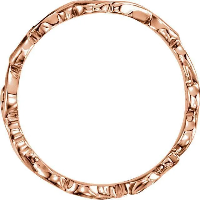 Fire Brilliance Matthew SculpturalInspired Scroll Design Band Rings