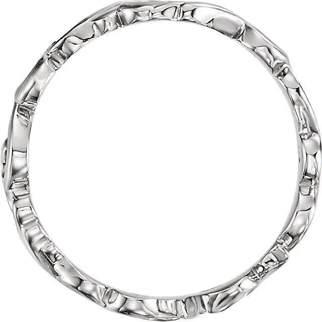 Fire Brilliance Matthew SculpturalInspired Scroll Design Band Rings