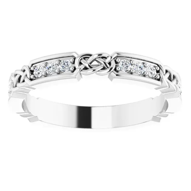Fire Brilliance Rings Kenla Round Moissanite or Diamond 34 Eternity 16 CTW Wedding Anniversary Band