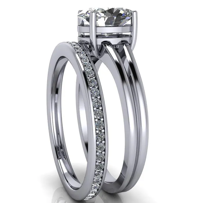 Fire Brilliance Rings Pantetiere Oval Center Stone Split Shank 4 Prong Ring