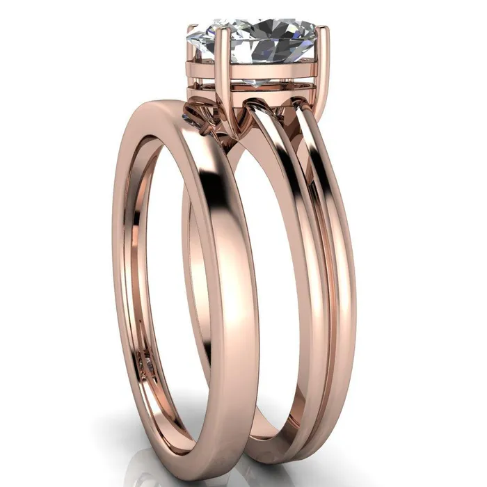 Fire Brilliance Rings Pantetiere Oval Center Stone Split Shank 4 Prong Ring