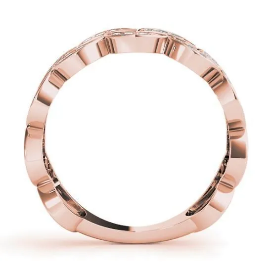 Fire Brilliance Rings Stackables 34 Eternity Crescent TriTone Gold Half Moon 3Band Set Selectables