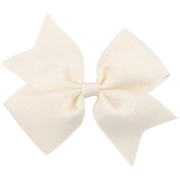 H80 Small Ivory Bow Hair Clip 01 Necklaces