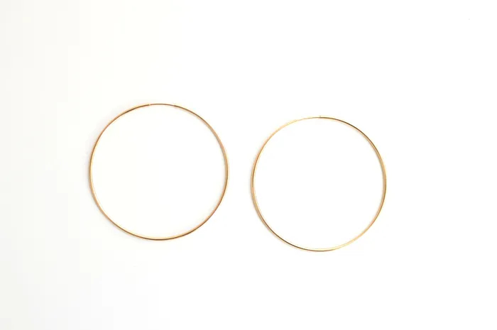 Halstead Earrings Large Classic Hoop Earrings