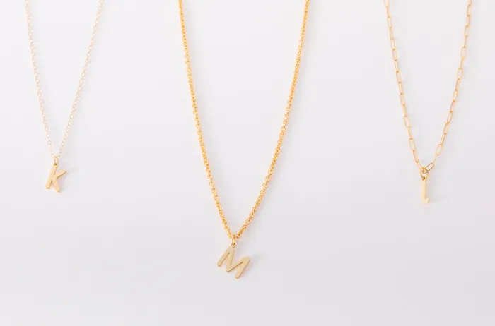Hey June Necklaces Hanging Letter Necklace