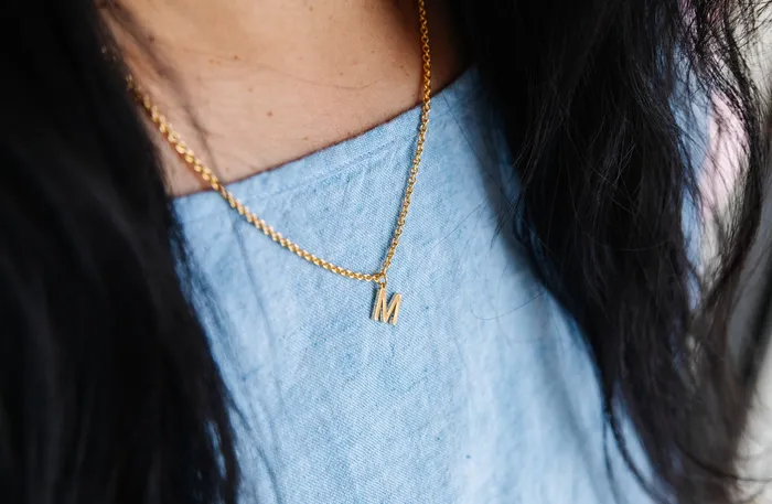 Hey June Necklaces Hanging Letter Necklace