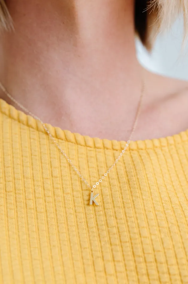 Hey June Necklaces Hanging Letter Necklace