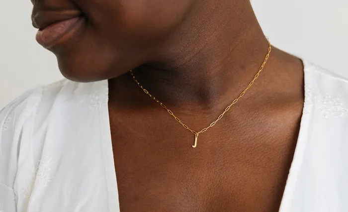 Hey June Necklaces Hanging Letter Necklace
