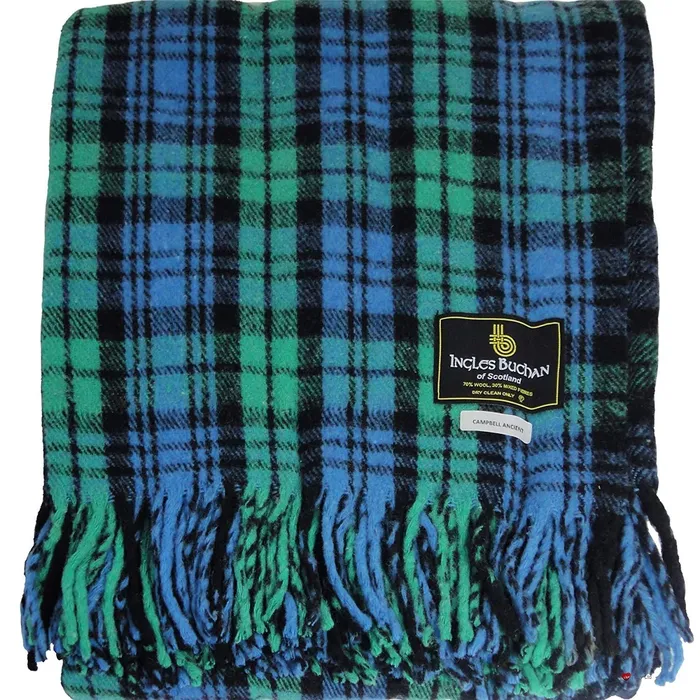 Ingles Buchan Campbell Ancient Tartan Blanket Earrings