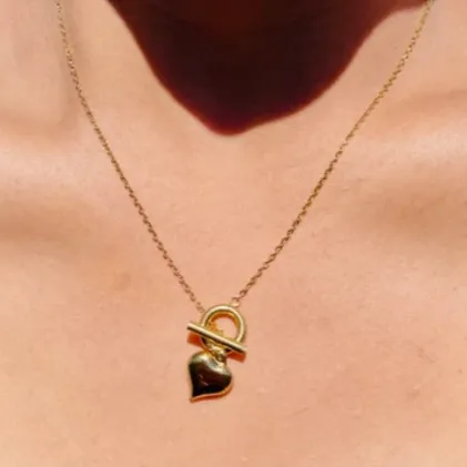 Jewelvers 18K GoldFilled Heart Pendant Necklace Necklaces Jewelvers 18K GoldFilled Heart Pendant Necklace Necklaces