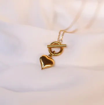 Jewelvers 18K GoldFilled Heart Pendant Necklace Necklaces Jewelvers 18K GoldFilled Heart Pendant Necklace Necklaces