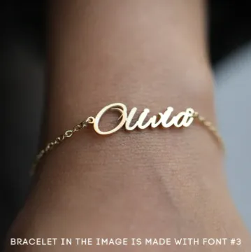 Jewelvers Bracelets 18K GoldFilled Custom Name Bracelet