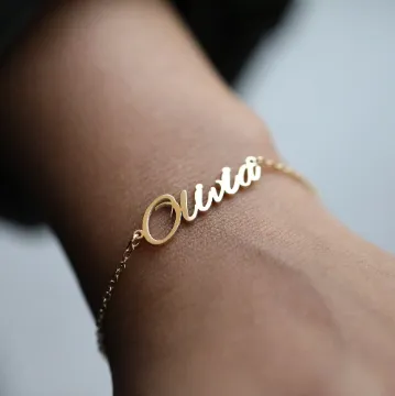 Jewelvers Bracelets 18K GoldFilled Custom Name Bracelet