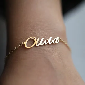 Jewelvers Bracelets 18K GoldFilled Custom Name Bracelet