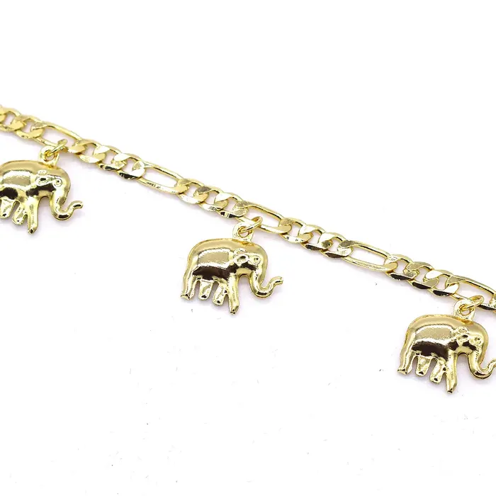 Jewelvers Earrings 18K GoldFilled Elephant Anklet For Women Jewelvers Earrings 18K GoldFilled Elephant Anklet For Women