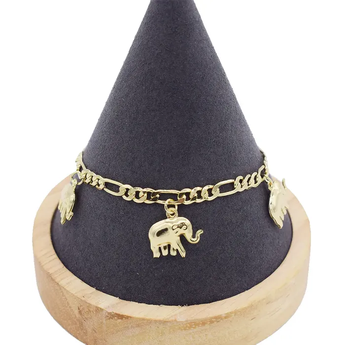 Jewelvers Earrings 18K GoldFilled Elephant Anklet For Women Jewelvers Earrings 18K GoldFilled Elephant Anklet For Women