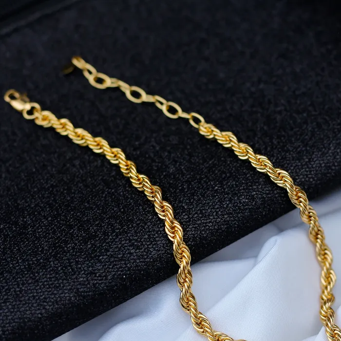 Jewelvers Necklaces 18K GoldFilled Twisted Rope Chain Necklace Jewelvers Necklaces 18K GoldFilled Twisted Rope Chain Necklace