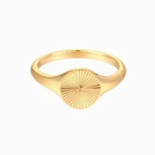 Jewelvers Rings 18K GoldFilled Sunburst Ring Jewelvers Rings 18K GoldFilled Sunburst Ring