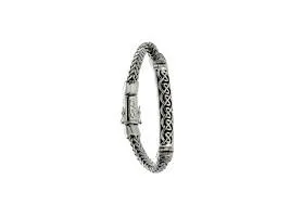 Keith Jack Bracelets Ssil Dragon Weave Eternity Bar Bracelet