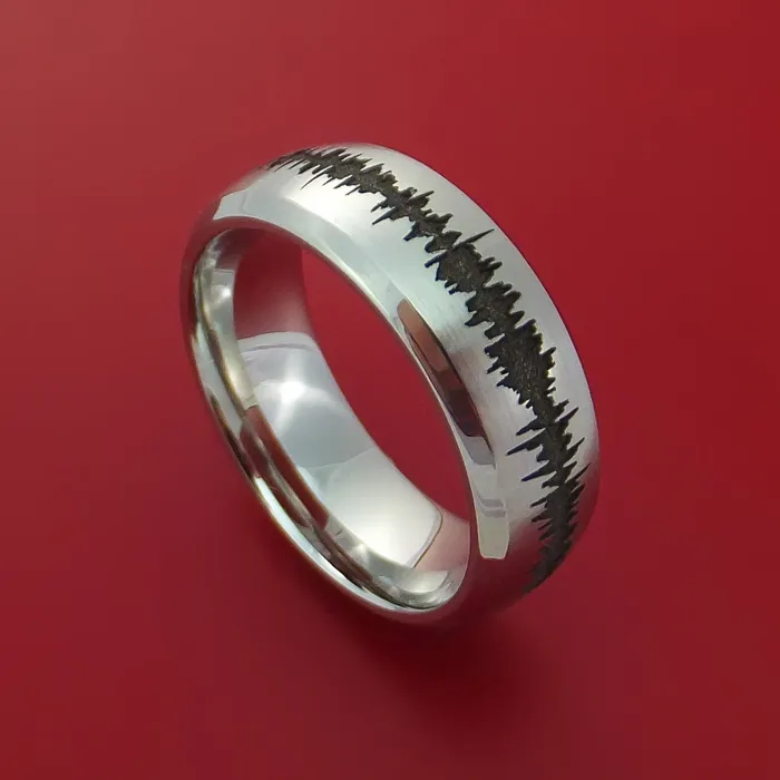 Lashbrook Rings Cobalt Chrome Custom Sound Wave Ring