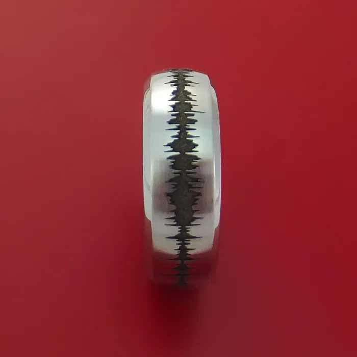 Lashbrook Rings Cobalt Chrome Custom Sound Wave Ring Lashbrook Rings Cobalt Chrome Custom Sound Wave Ring
