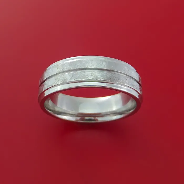 Lashbrook Rings Cobalt Chrome Ring Distressed Finish Band Made to Any Sizing