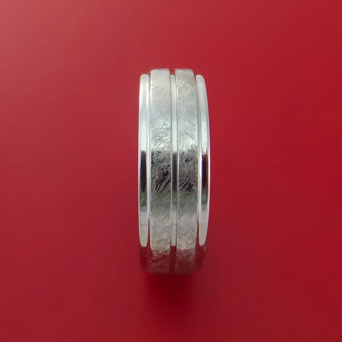 Lashbrook Rings Cobalt Chrome Ring Distressed Finish Band Made to Any Sizing