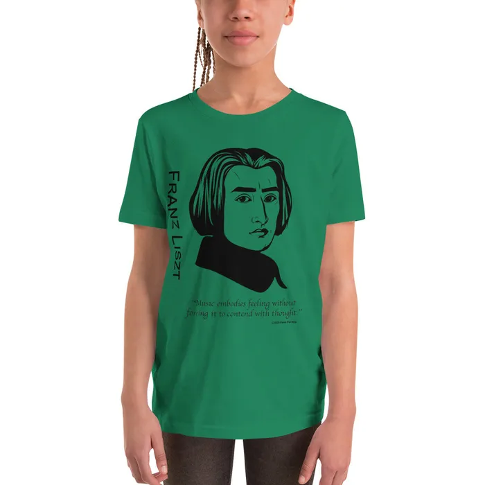 Liszt Silhouette TShirt Piano Fan Shop Earrings