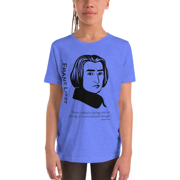 Liszt Silhouette TShirt Piano Fan Shop Earrings