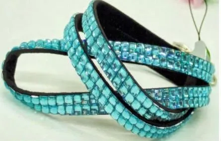 LY24 Light Blue Crystal Lanyard POLLY Necklaces