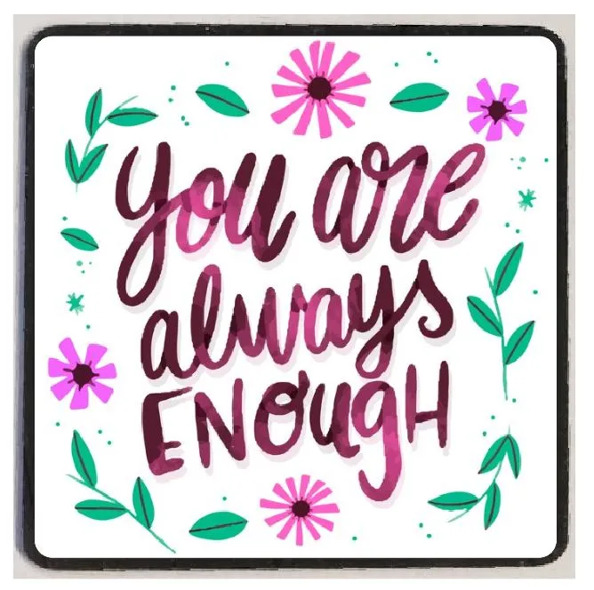 M249 You Are Always Enough Refrigerator Magnet Iris Fashion Jewelry Necklaces
