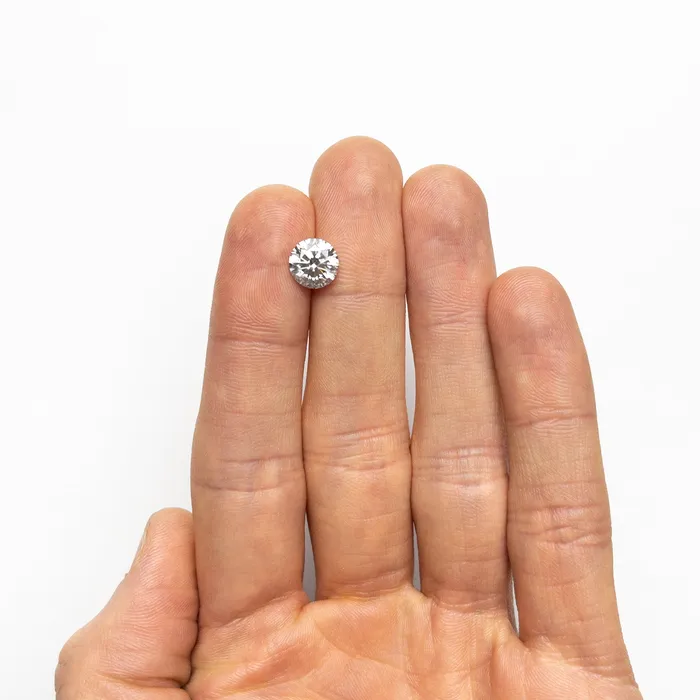 Misfit Diamonds 210ct 818x815x506mm SI3 Fancy Grey Round Brilliant 1941701 Rings