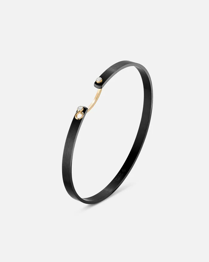 Mood Bracelets Midnight In Manhattan Mood Bangle in Yellow Gold