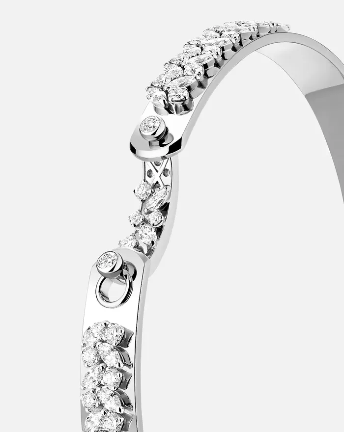 Mood Bracelets Soire Mood Bangle in White Gold