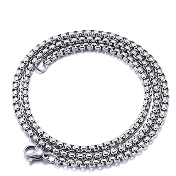 N2223 Silver 23 Chain Necklace 01 Necklaces