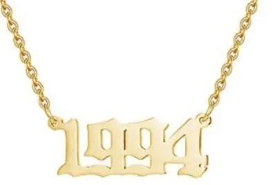 Necklaces AZ1391 Gold Year 1994 Necklace with FREE EARRINGS alice