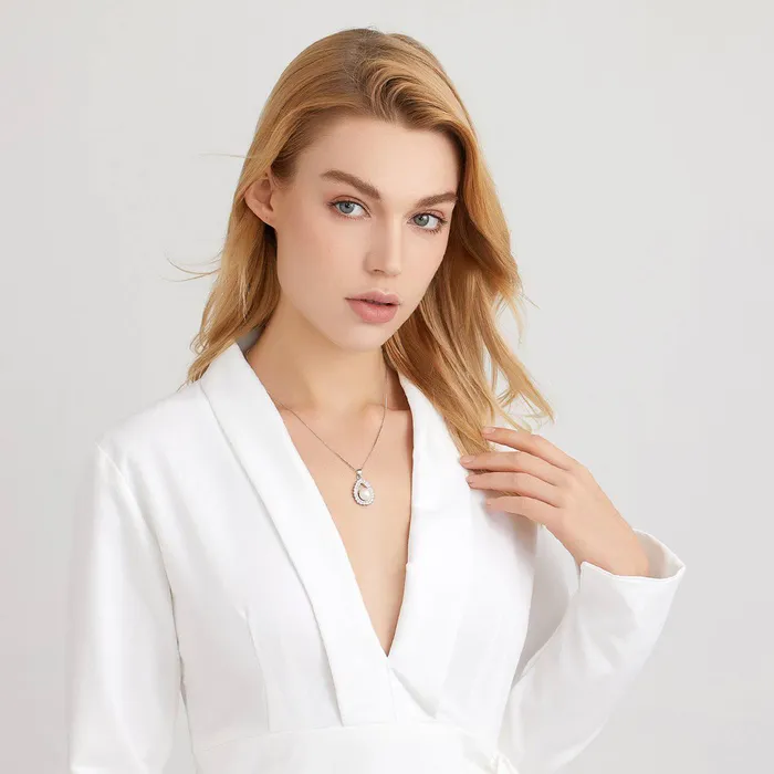 Necklaces Elegant Freshwater Pearl Necklace WN00026 Pearly Lustre