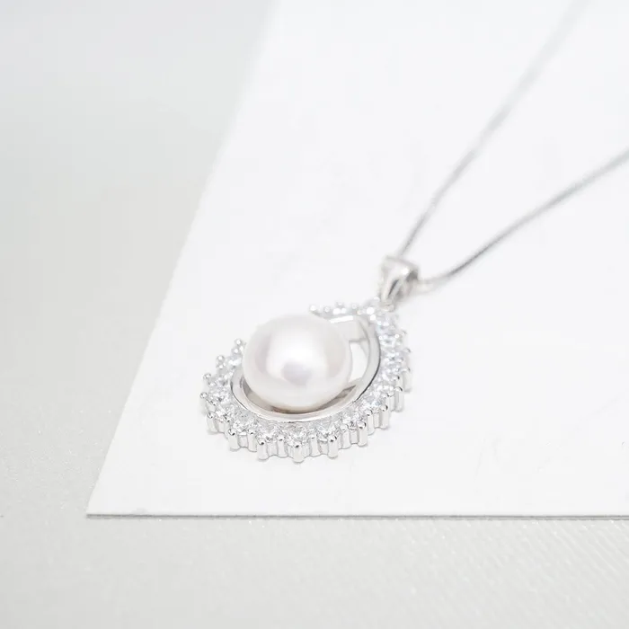 Necklaces Elegant Freshwater Pearl Necklace WN00026 Pearly Lustre