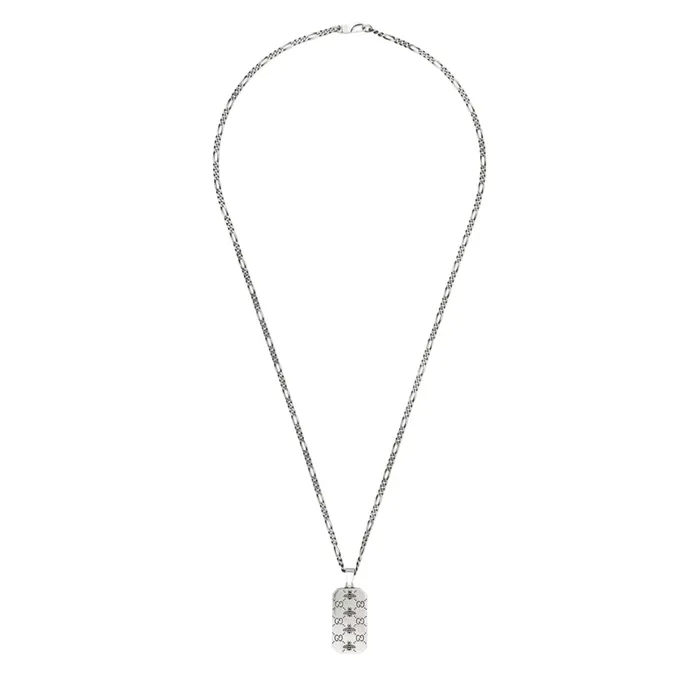 Necklaces GUCCI Gucci Sterling Silver GG Signature Bee Necklace
