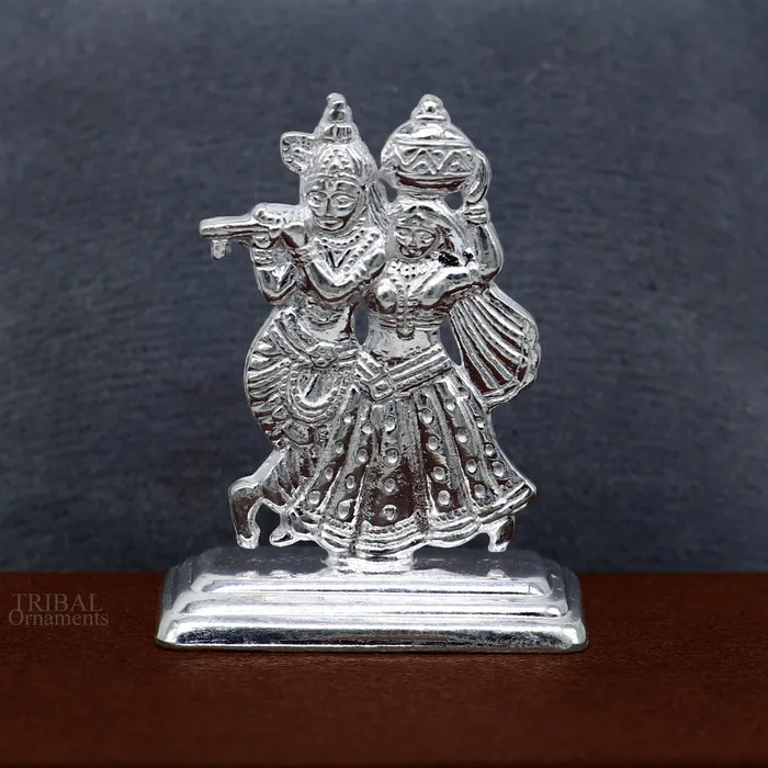 Necklaces Hindu idol Radha krishna tiny statue amazing Rasleela dancing krishna and Radha lord krishna figurine love article to gift her art491 TRIBAL ORNAMENTS
