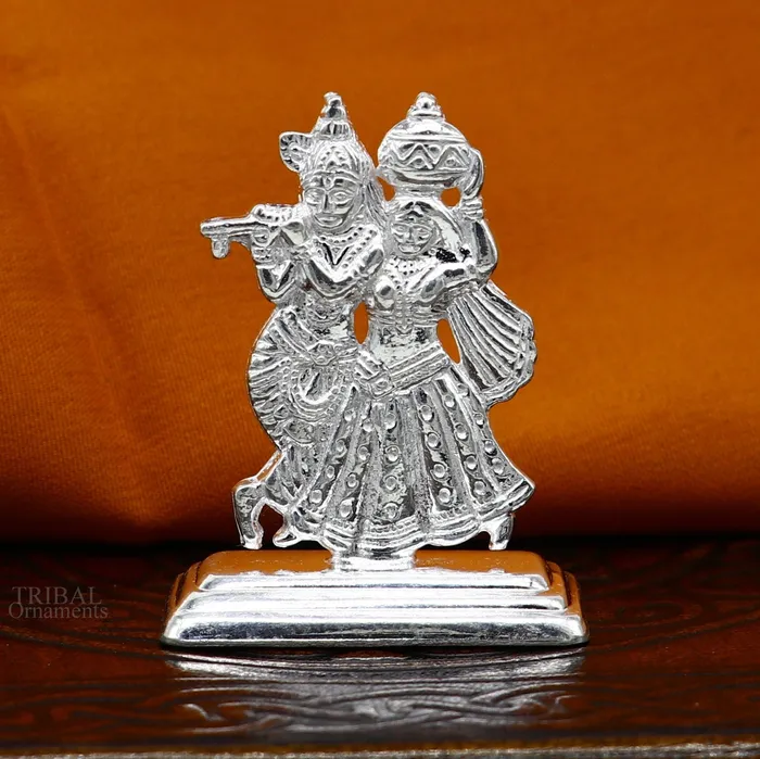 Necklaces Hindu idol Radha krishna tiny statue amazing Rasleela dancing krishna and Radha lord krishna figurine love article to gift her art491 TRIBAL ORNAMENTS