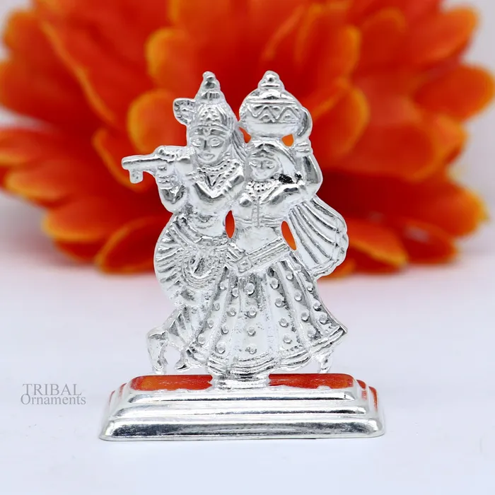 Necklaces Hindu idol Radha krishna tiny statue amazing Rasleela dancing krishna and Radha lord krishna figurine love article to gift her art491 TRIBAL ORNAMENTS