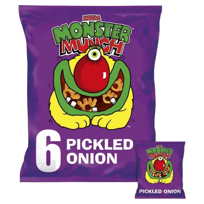 Necklaces HRH International Walkers Monster Munch Mega Pickled Onion 6 Pack