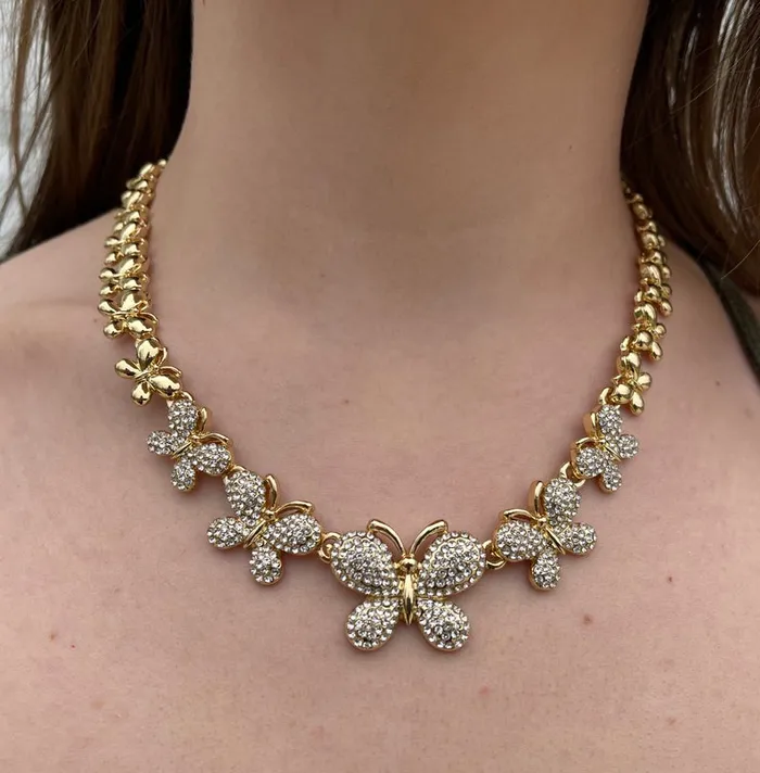 Necklaces Jewelvers Butterfly Necklace Set