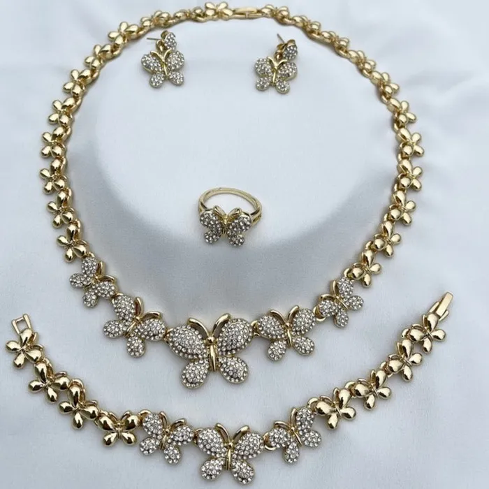Necklaces Jewelvers Butterfly Necklace Set