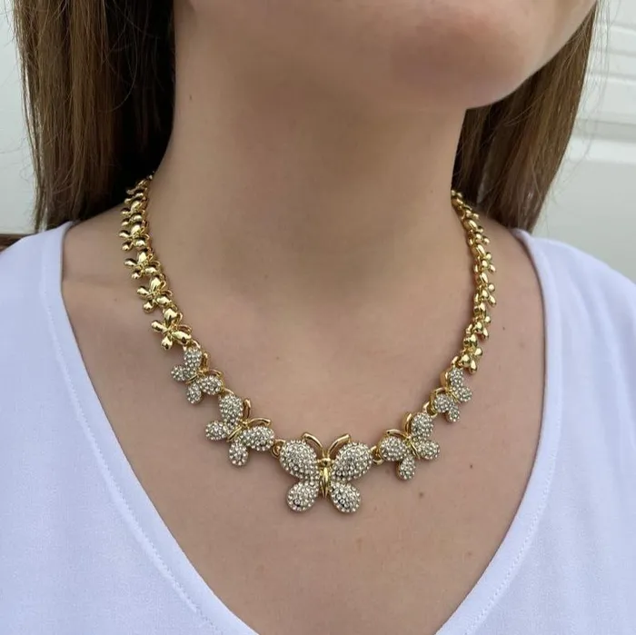 Necklaces Jewelvers Butterfly Necklace Set