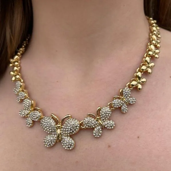 Necklaces Jewelvers Butterfly Necklace Set