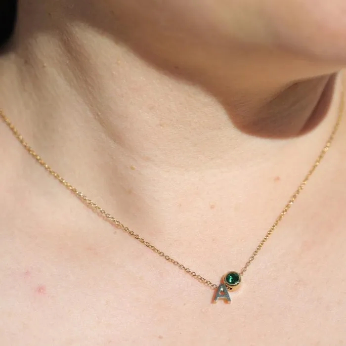 Necklaces Jewelvers Initial Necklace Personalized name necklace custom necklace birthstone necklace Necklaces Jewelvers Initial Necklace Personalized name necklace custom necklace birthstone necklace