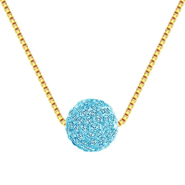 Necklaces N1421 Gold Light Blue Rhinestone Covered Ball Necklace with FREE Earrings 01 Necklaces N1421 Gold Light Blue Rhinestone Covered Ball Necklace with FREE Earrings 01